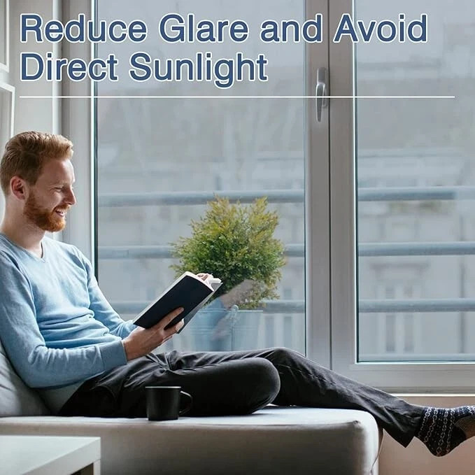 3-Pack One-Way Window Privacy Film – Reflective Sun Block Tint, Heat & UV Protec