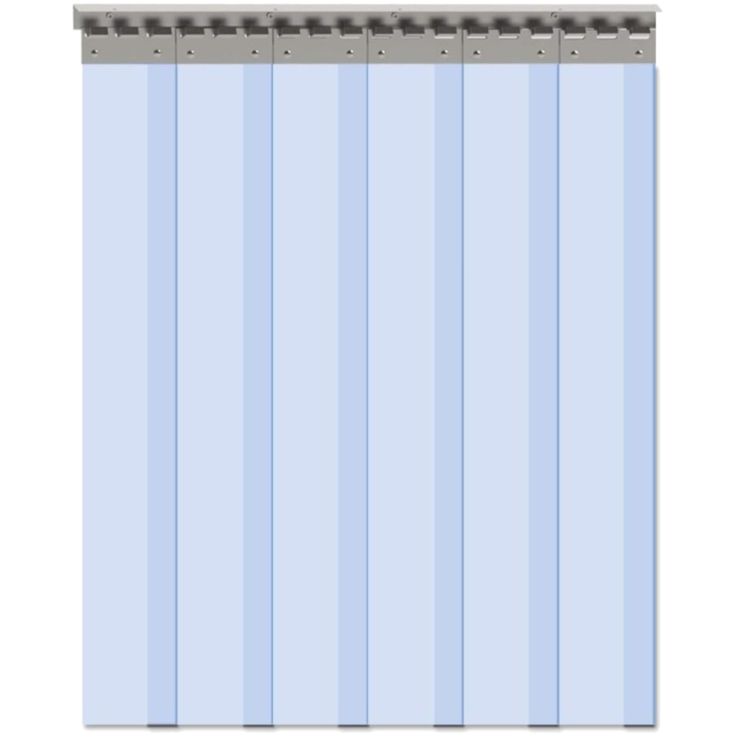 Modern 6PCS Waterproof PVC Strip Door Curtain – 84″ x 36″ for Homes & Businesses