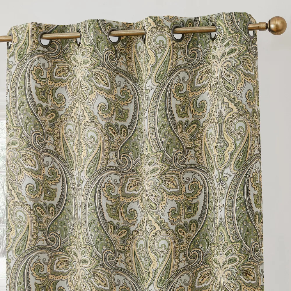 HLC.ME Paris Paisley Decorative Print Damask Pattern Light Reducing Grommet