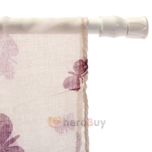 2-10 PCS Adjustable Spring Tension Curtain Rod, 5/8 in. Diameter Steel Tube NEW
