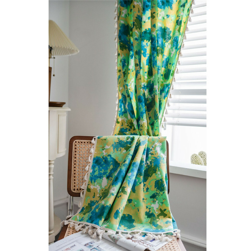 Classic Tassel Curtain Boho Living Bedroom Window Drape Valance Home Decor New