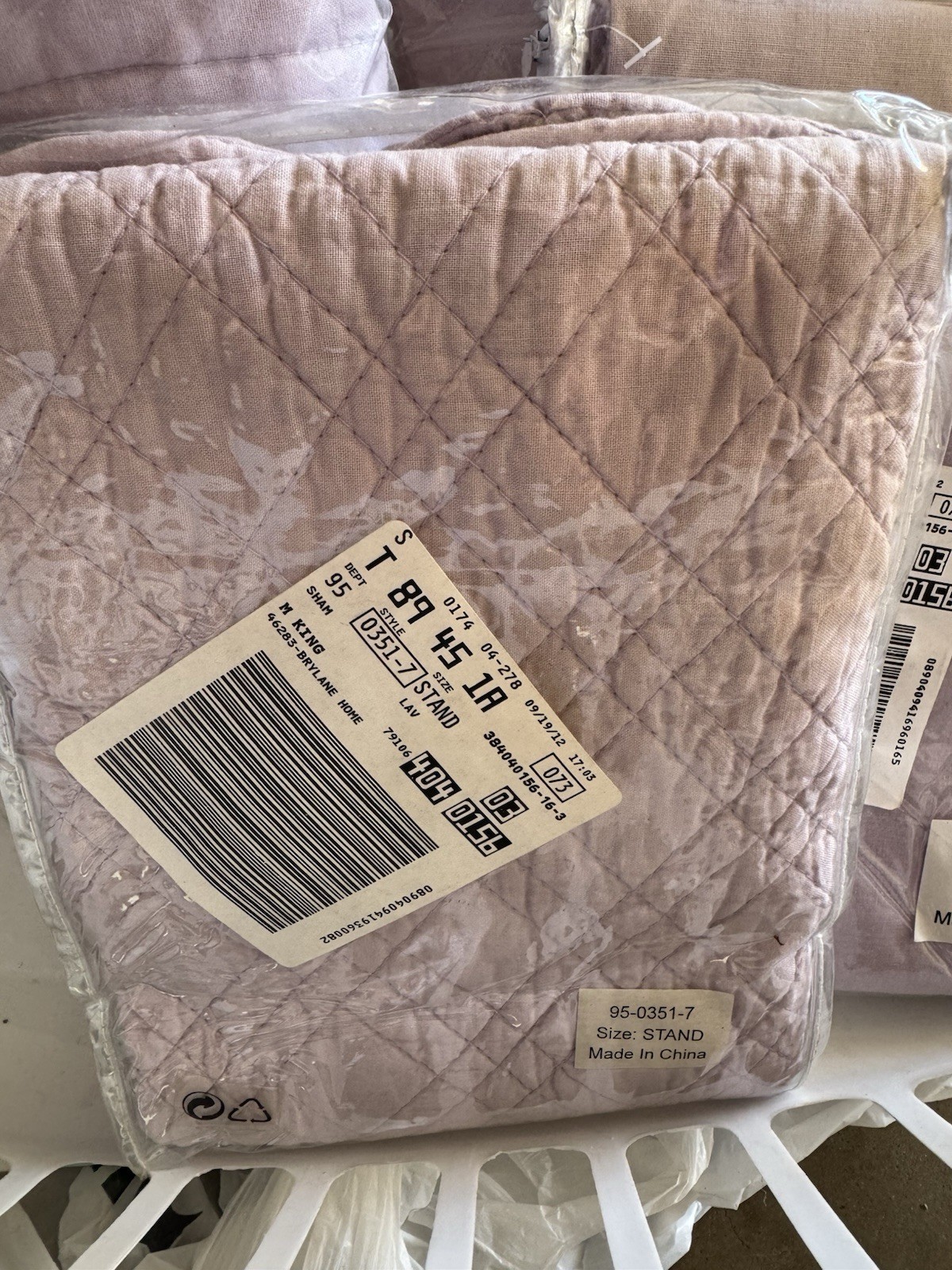 Vintage NIP Brylane Home 4 Lilac Panels With Tie Backs 3 Valances, 1 Pillow Sham