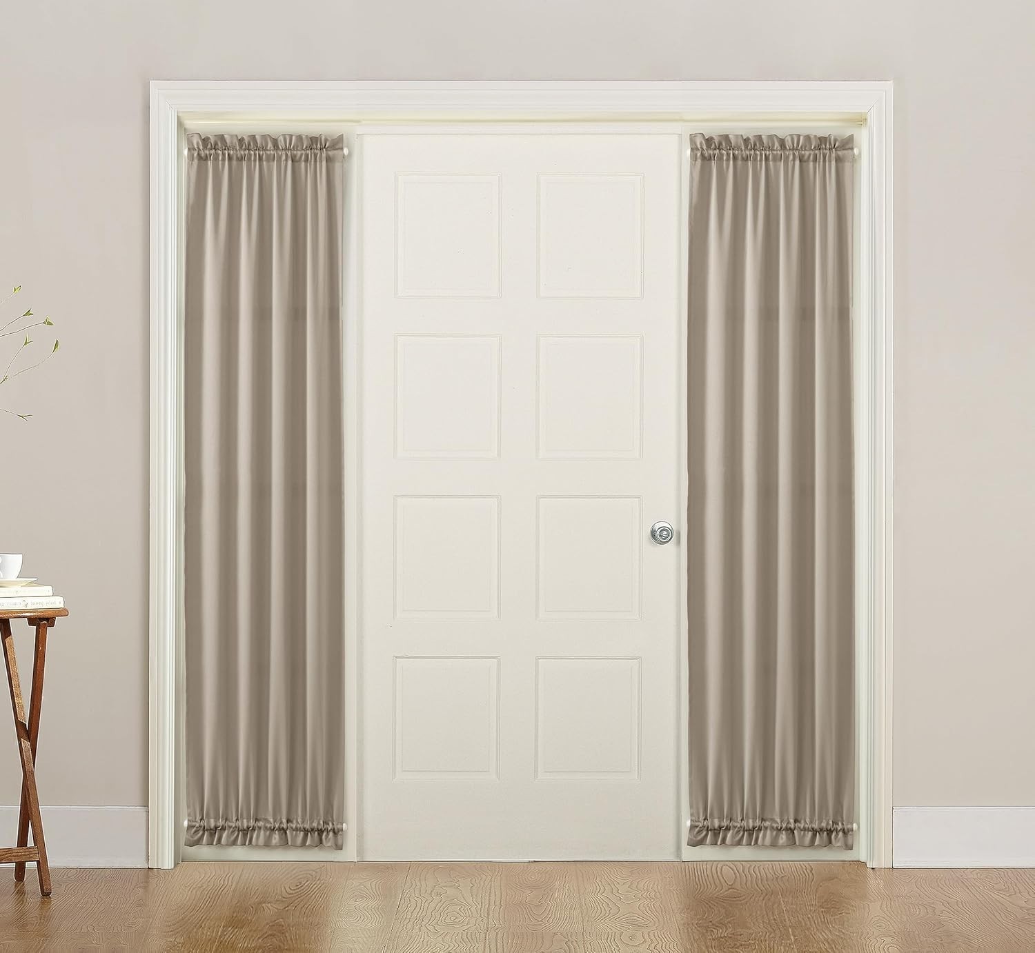 Door Sidelight Curtain Panel Polyester 26×72 Room Darkening Noise Reduction