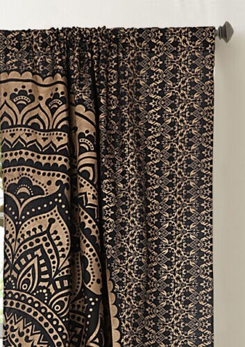 Boho Curtain Indian Mandala Door Window Treatment Hippie Home Decor Boho Hanging