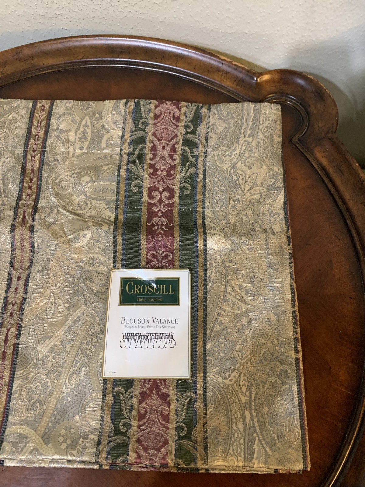 Croscill Dover Manor Townhouse Blouson Valance 84″ x 17.5″ Cotton Blend USA