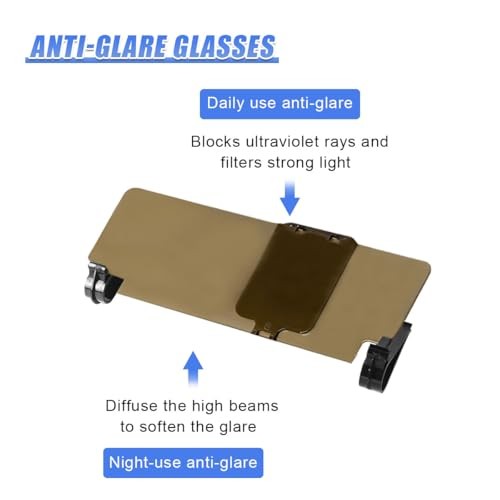 YoRise HD Car Sun Visor Extender, Adjustable Polarized Anti-Glare 1PC