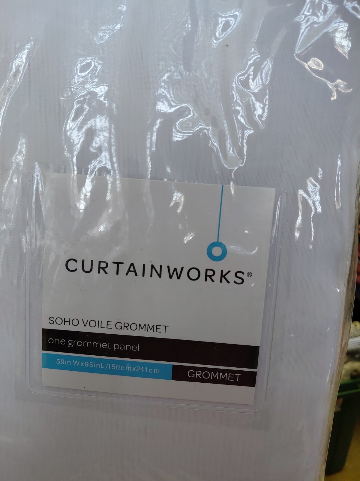 Curtainworks Soho Voile Grommet Panel Curtain White 59in x 95in