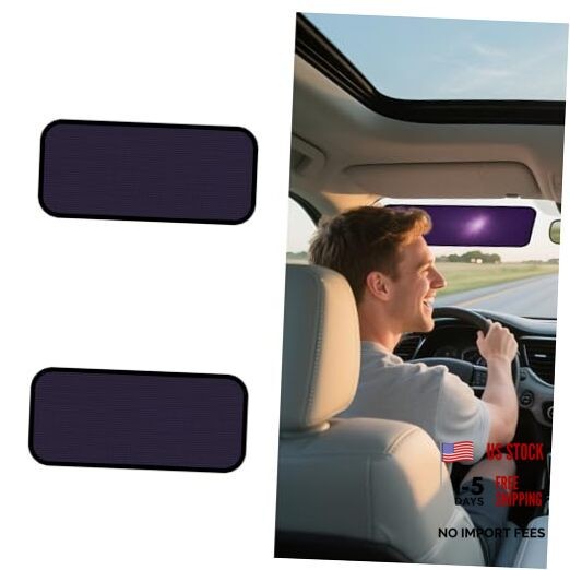 2-Pack Static Cling Shades for Cars & Side Windows – Square Car Window Shades