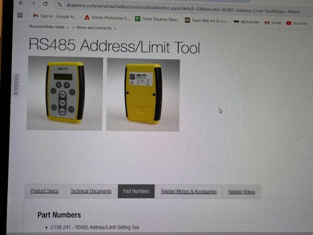 Somfy RS485 Setting Tool. Excellent condition. Used once only. Used for SDN.