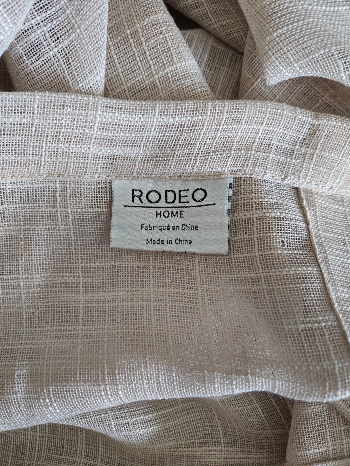 RODEO HOME LIGHT FILTERING WINDOW CURTAIN PANELS-SET OF 2-54″ x 96″-BEIGE