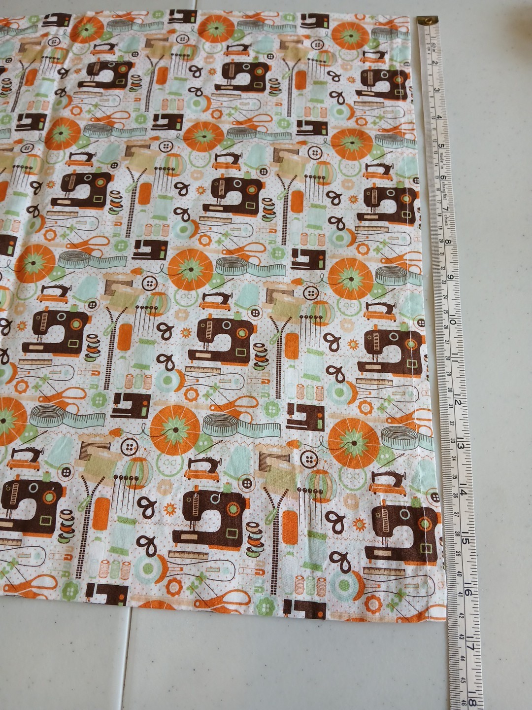 Fabric Window Valance Curtain , Sewing Machines & Notions Themed Fabric