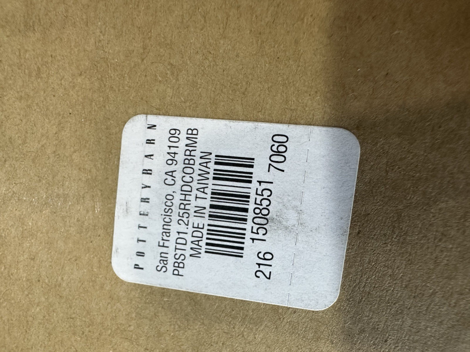 Pottery Barn Matte Black 1.25 Standard Curtain Drape Rod 166-240″ NO FINIAL