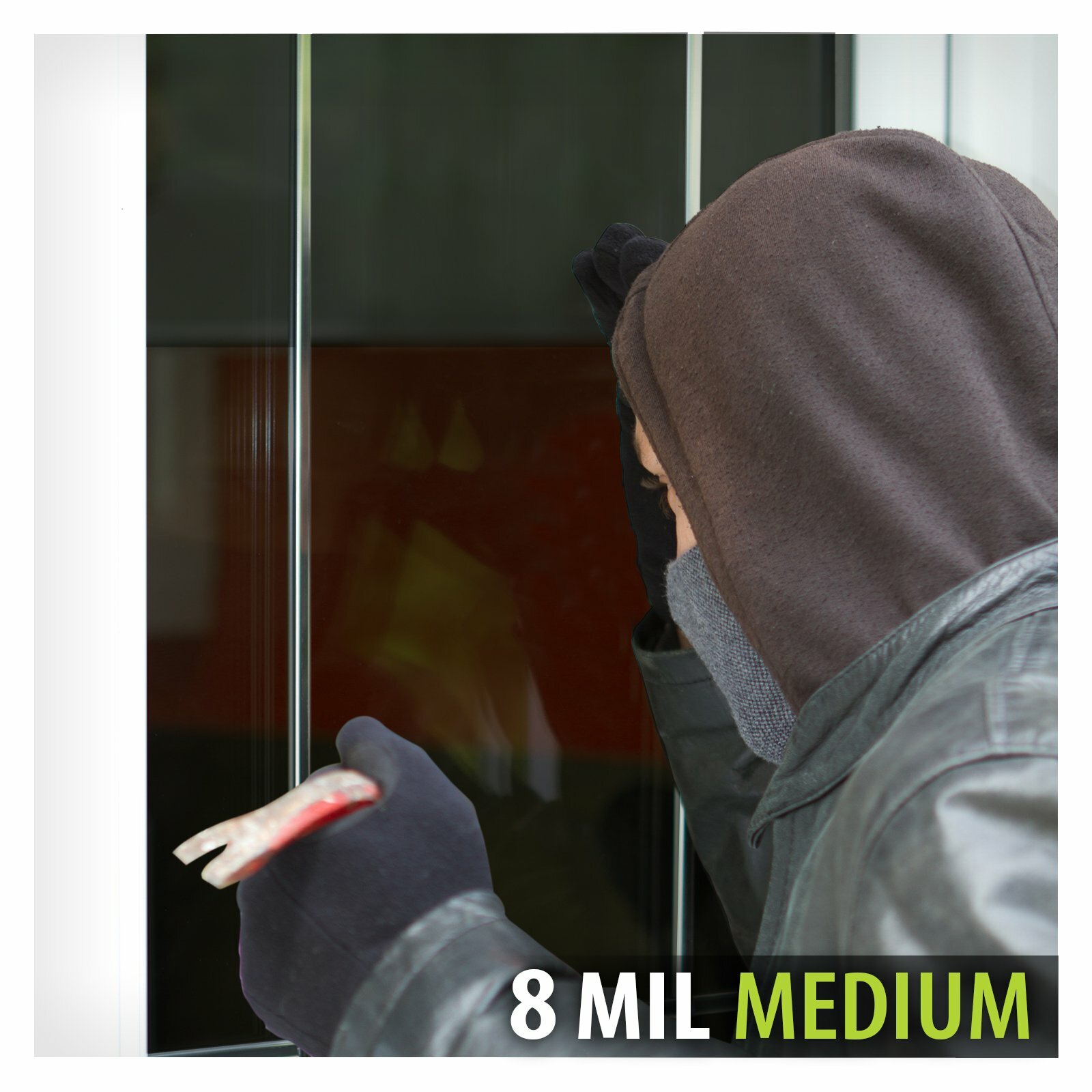 BDF S8MB35 Window Film Security and Sun Control 8 Mil Black 35 (Medium)