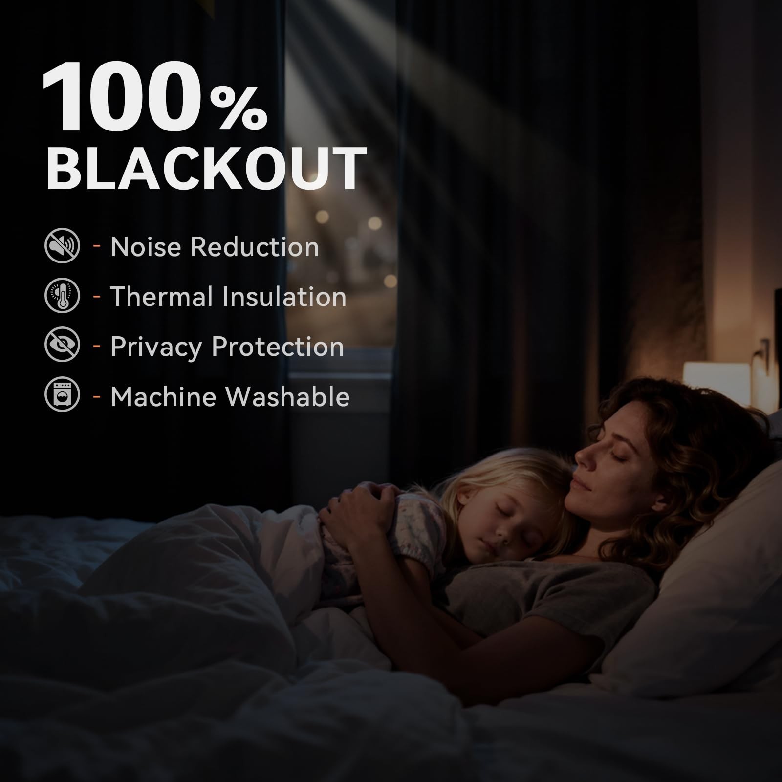 100% Blackout Shield 100 Blackout Shield Curtains Blue 50W X 84L 2 Panels