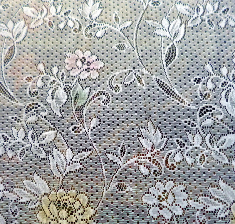 New European Lace Curtain Fabric 104″ Long Adjustable Fabric By Yard