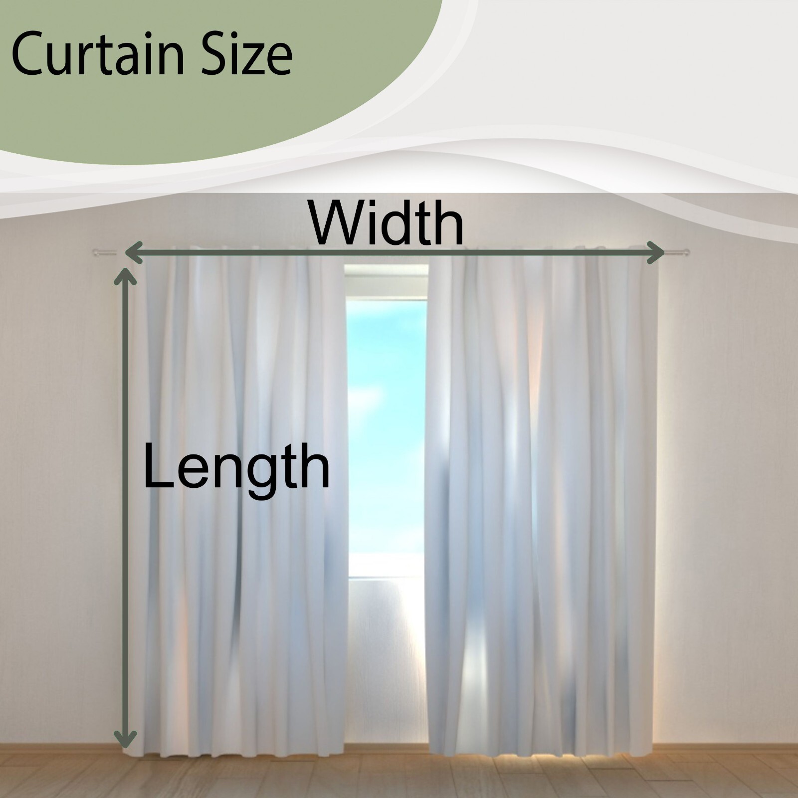 Window Curtain Printed with Magic Country and Unicorn Wellmira Made to Measure