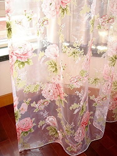 Rod Pocket Sheer Curtain, Elegant 2 Pieces – Total Size 60″W x 84″L (Pack of 2)