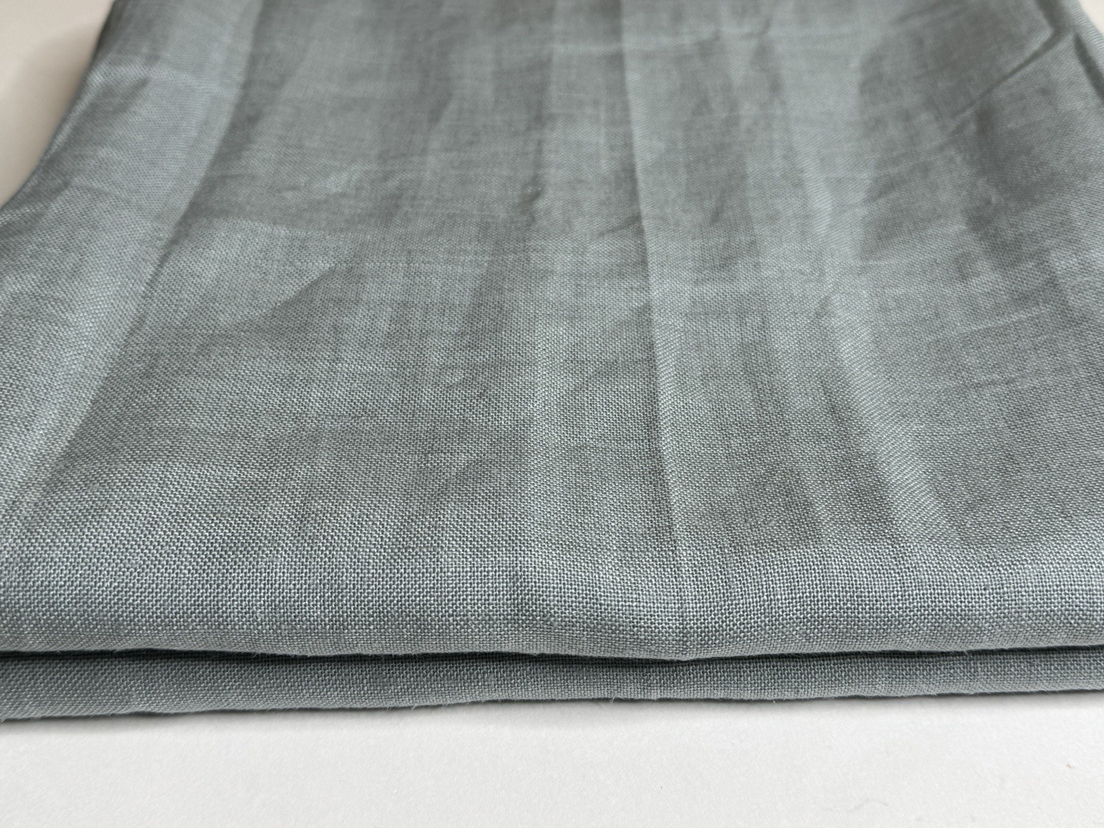 Restoration Hardware Opaque Belgian Linen Drapery RP 50″W x 96″L Spruce $299