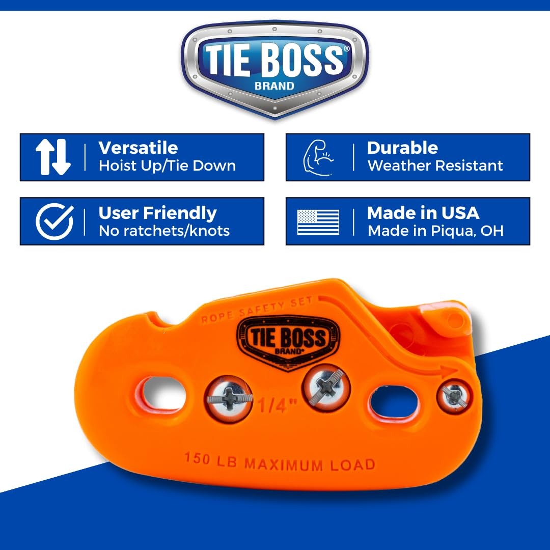1/4 Inch, Medium Duty, 150 lbs Working Load Limit, Weather Resistant, Tie Do…
