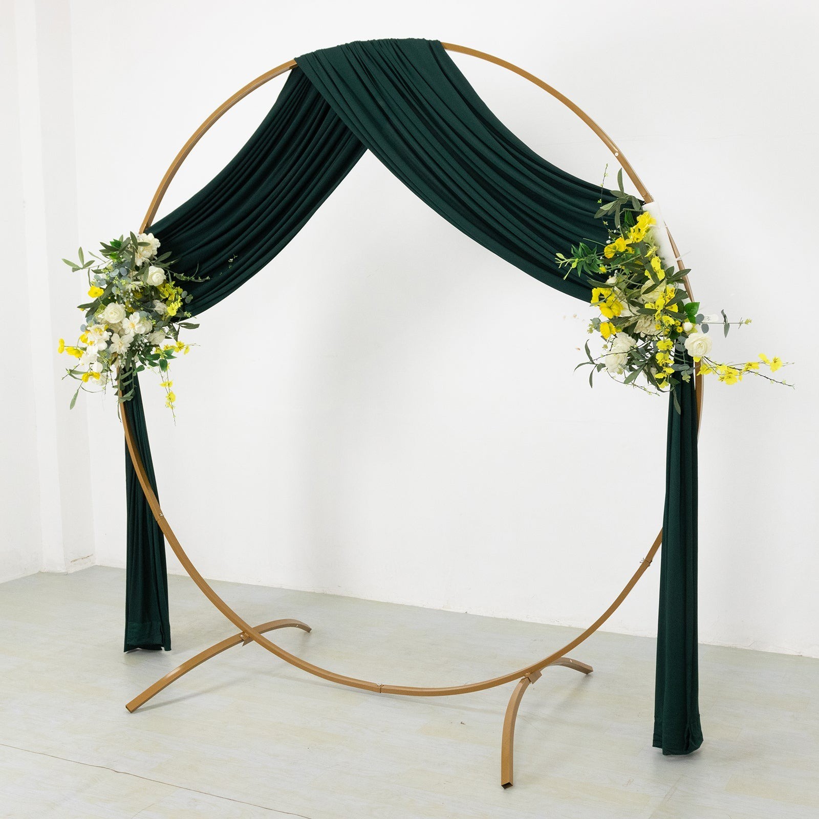 18 ft HUNTER GREEN 4-Way Stretch Spandex Divider Backdrop Curtain Party Wedding