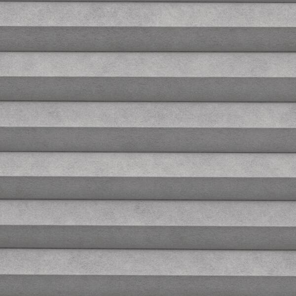 CUSTOM CUT Home Decorators Pewter 9/16 in. Cordless Blackout Cellular Shade