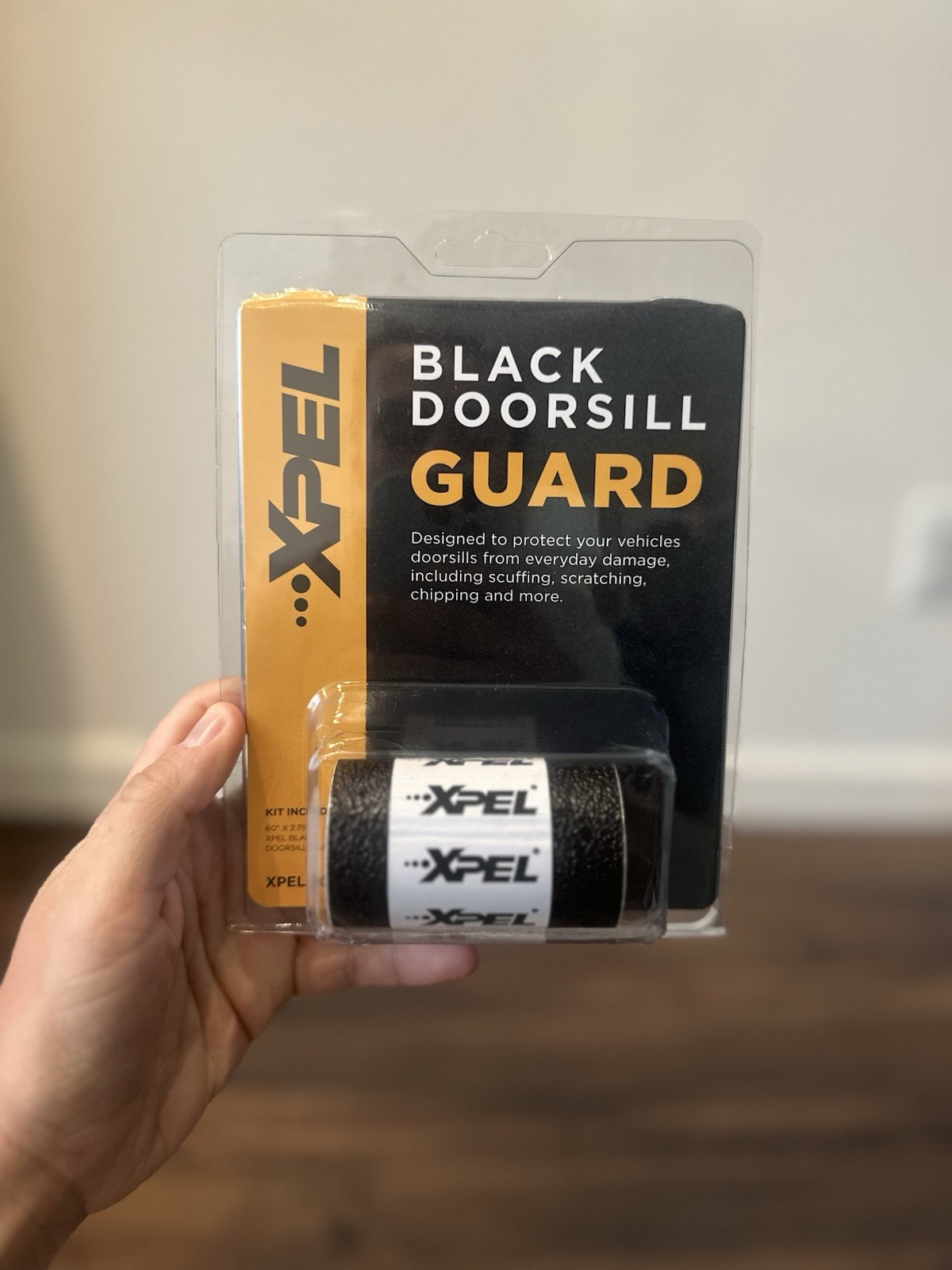 XPEL Black Universal Door Sill Guard (60″ x 2.75″) Paint Protection Film Kit