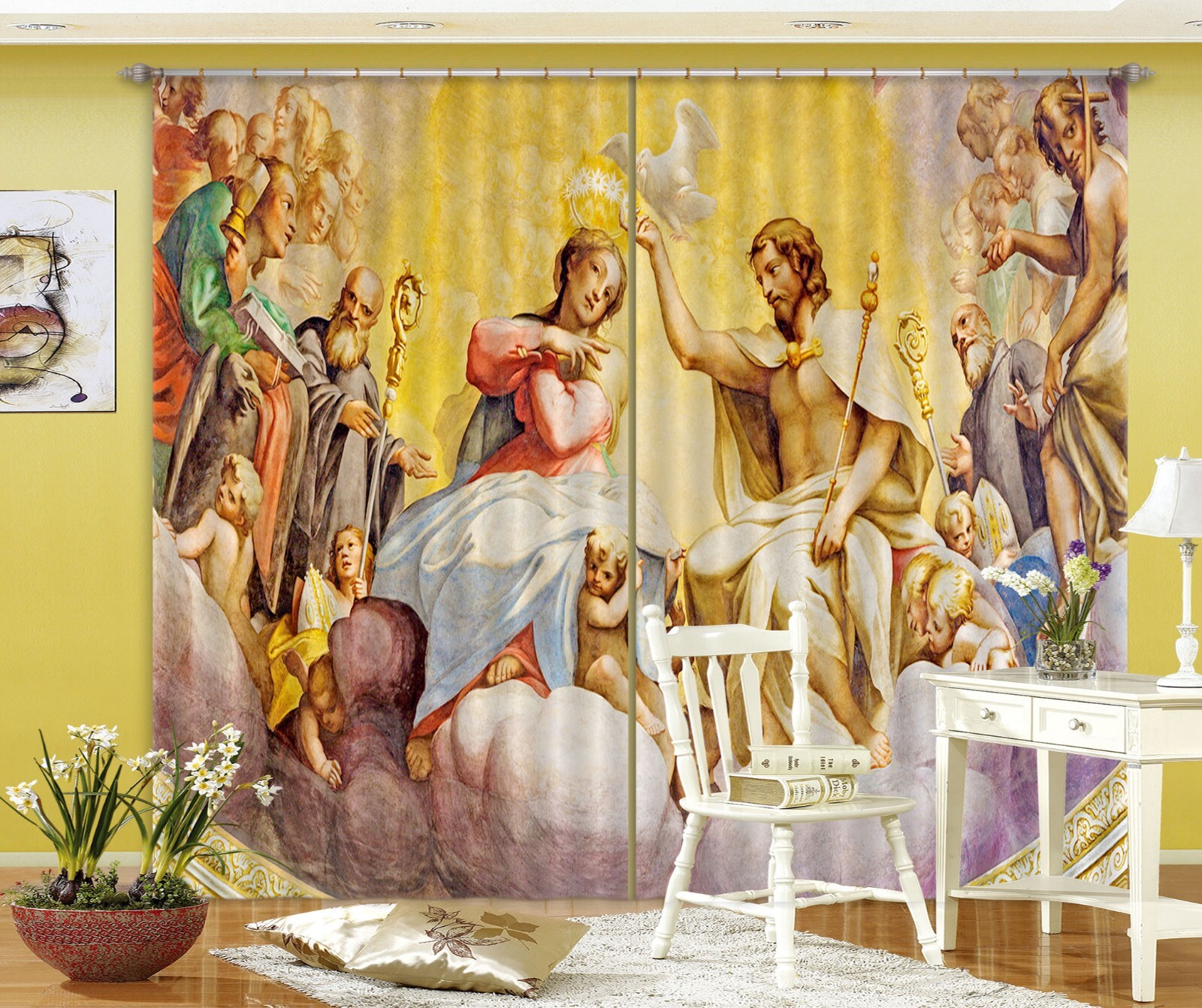 3D Religion Jesus ZHUA2225 Photo Curtain Window Blockout Fabric Amy 2023