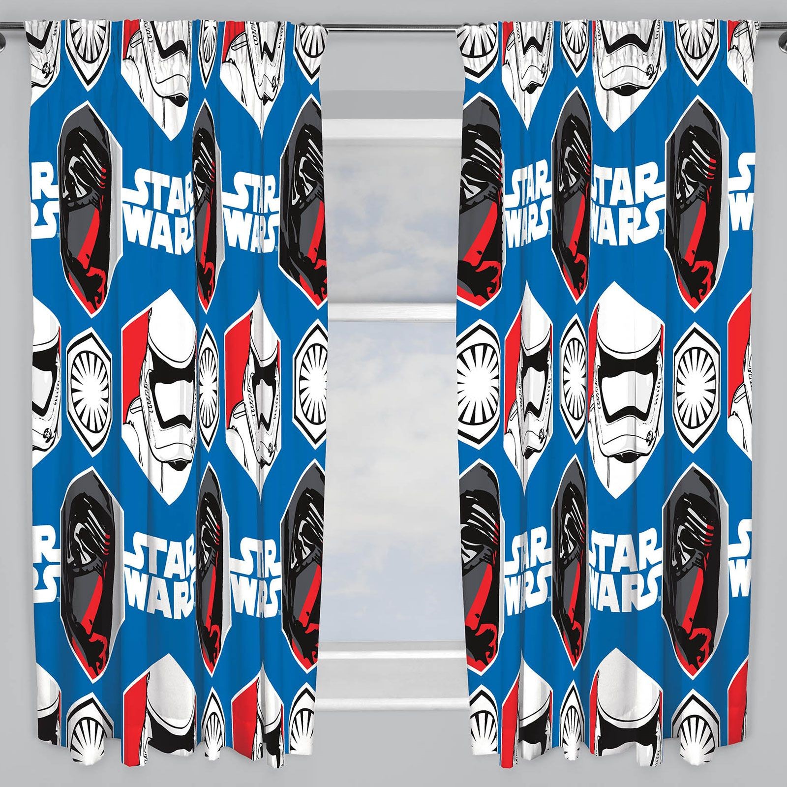 Star Wars Kids Curtains Pair – 54in (137cm) Drop – Episode VII Force Awakens