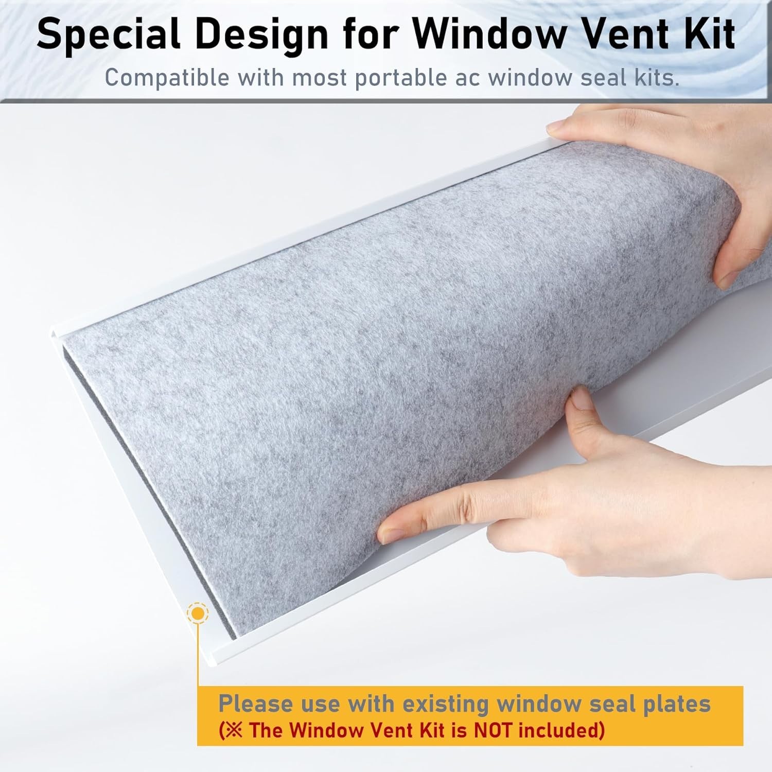 Insulated Foam Panels for Portable AC Window Seal Kit 16.5×6.25 In 3 Pack