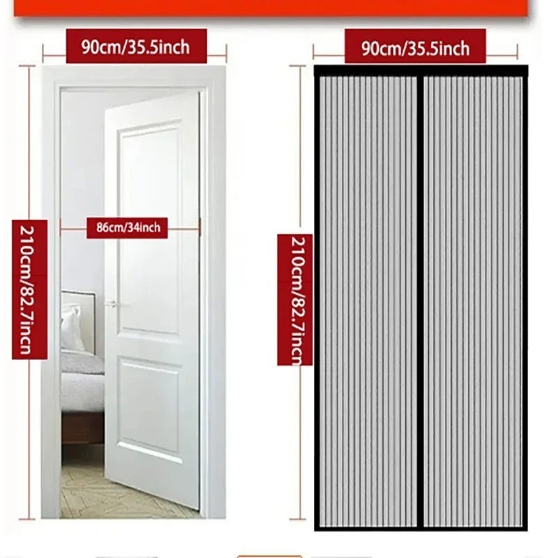 Anti-mosquito Curtain Window Fly Screen Automatic Closing Door Household Curtain