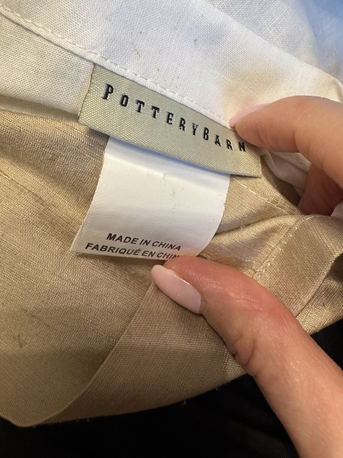 Pottery Barn Dupioni Silk Curtain Panels Beige 100×82 Pair Lined Luxury Drapes