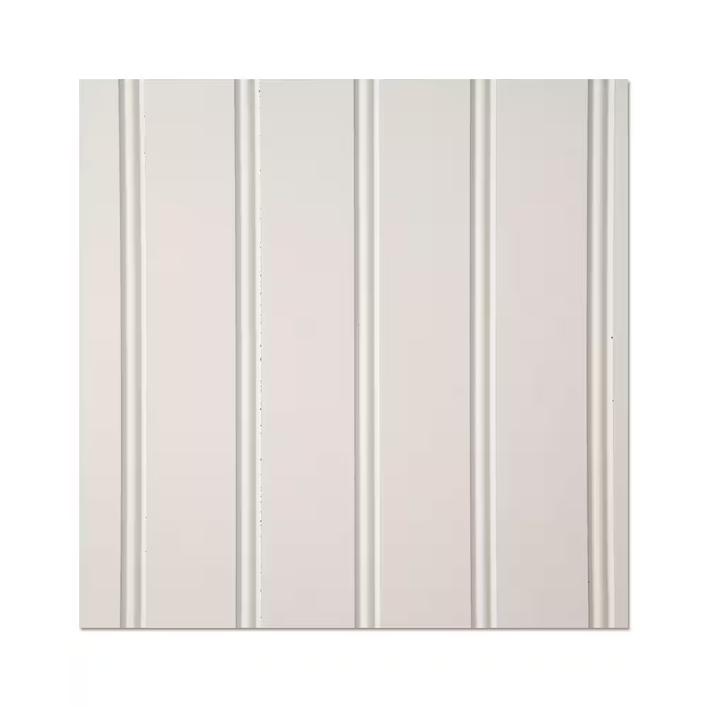 Beadboard Wall Panel White Wainscoting Hardboard Interior Decorative 32SqFt