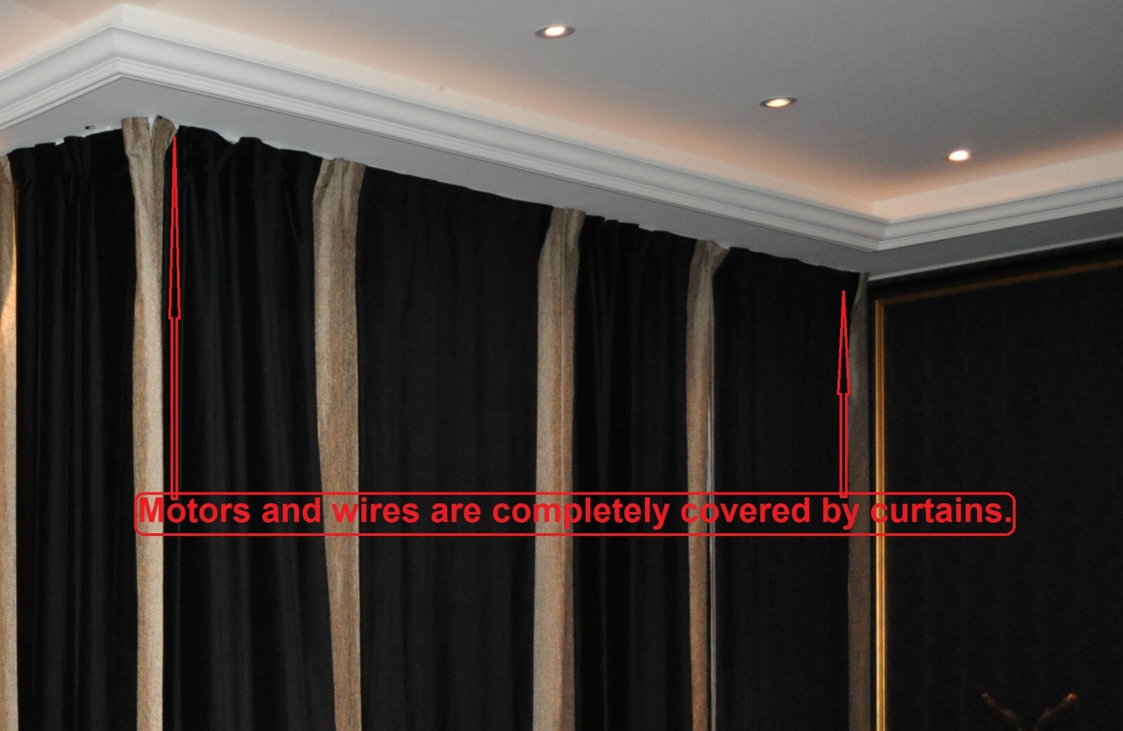 Alexa Google Assistant Remote Control motorized Drapery Electric Curtain Tracks