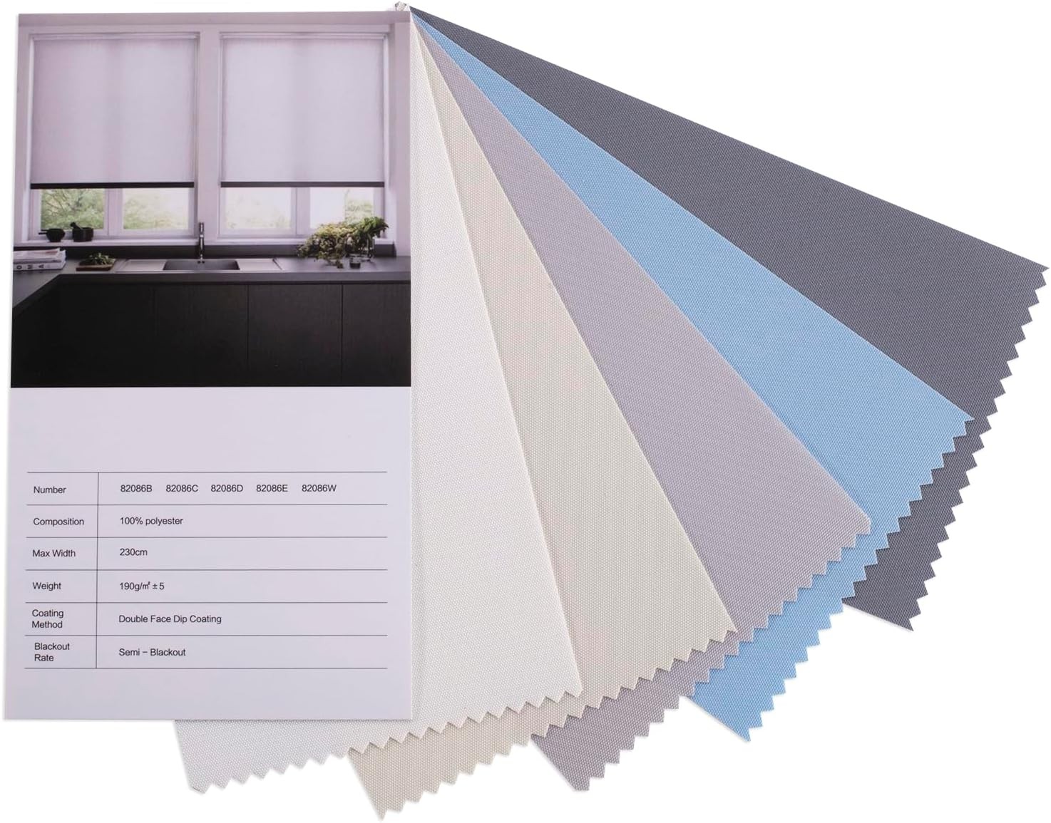 Zshine Motorized Blackout Window Blinds Customize Width (23-95 Inches) Remote
