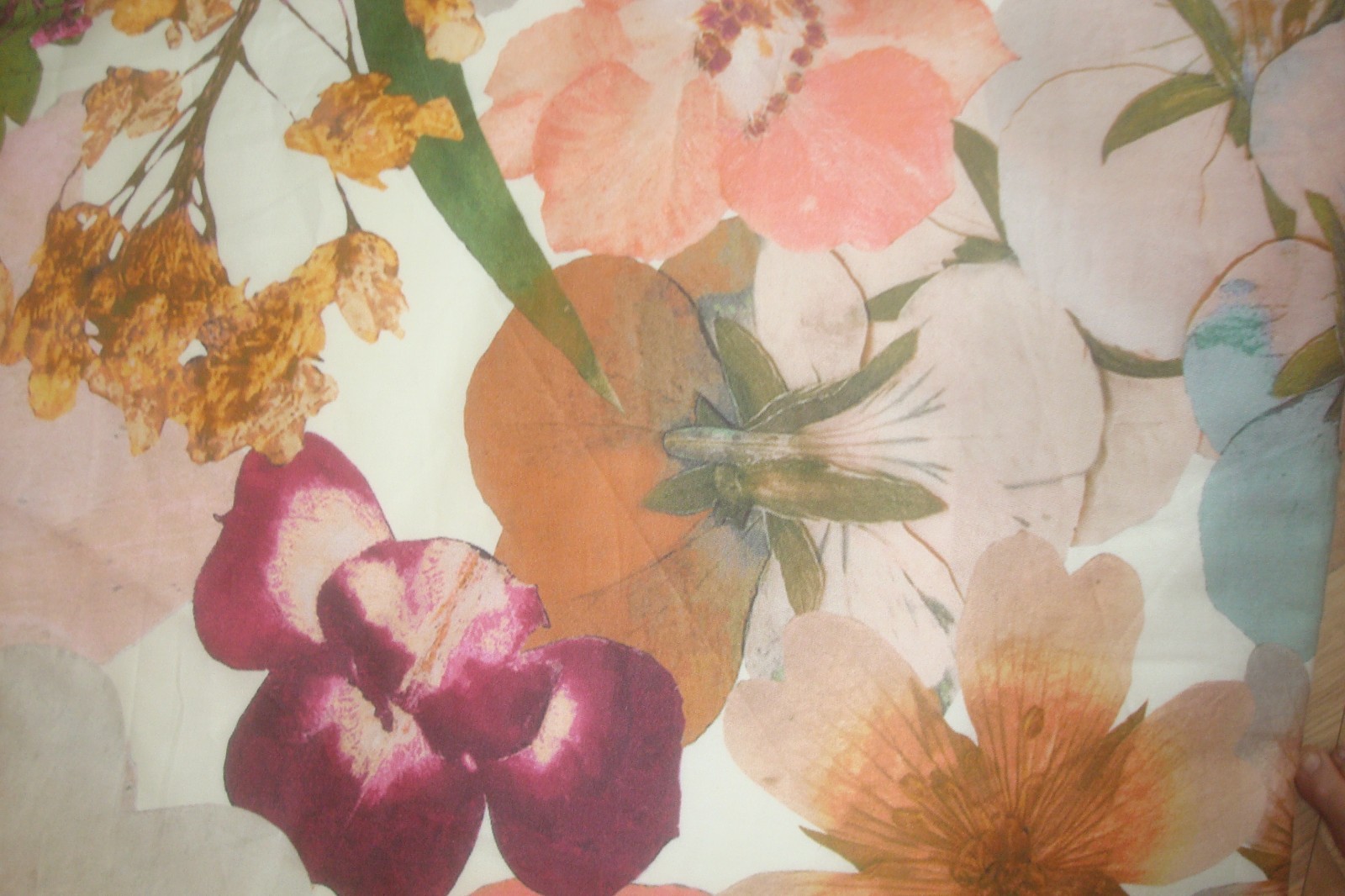 NWT Ted Baker 2 pc LINED Window Curtain Panels Mod Floral Cotton 50 x 95″ lg