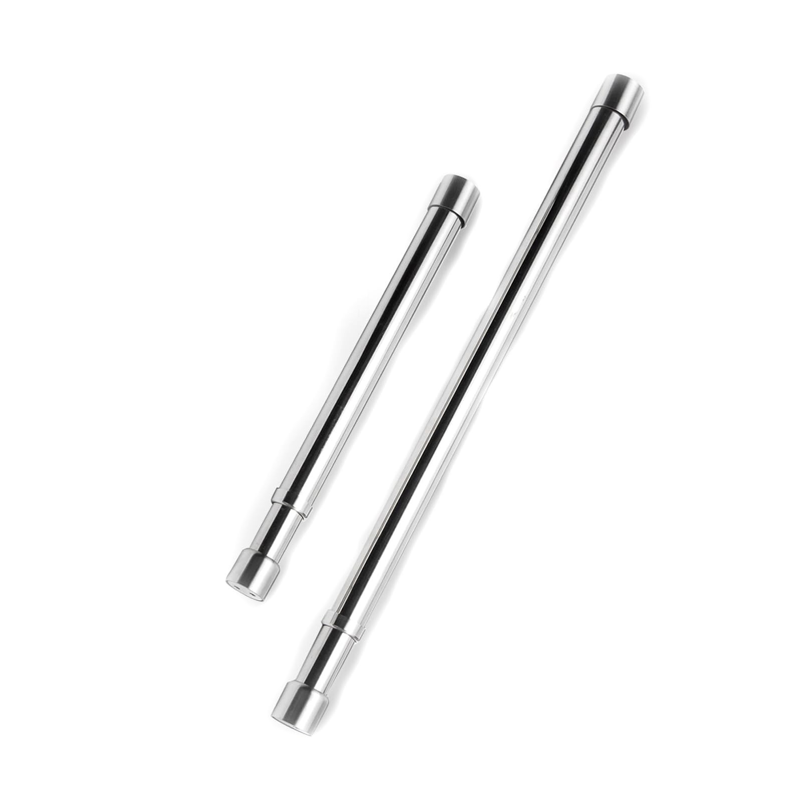 Hanging Closet Rod Heavy Duty with End Caps Adjustable Closet Rod 16-26 Inche…
