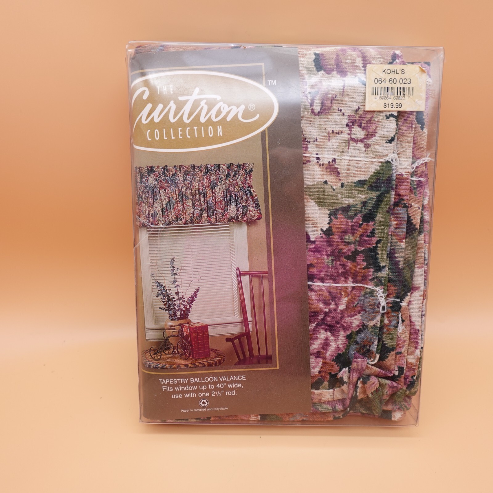 Tapestry Balloon Valance Hunter The Curtain Collection 84×17 inches 40 in Window