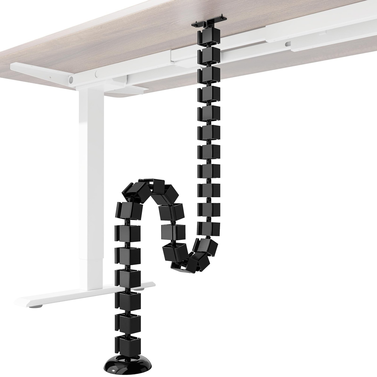 PEGZONE Under Desk Cable Management Spine, Flexible Cable Snake Organizer for…