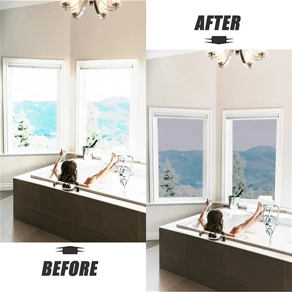 One Way Mirror Tint Window Film Privacy Protect UV Reflective Sun Block For Home
