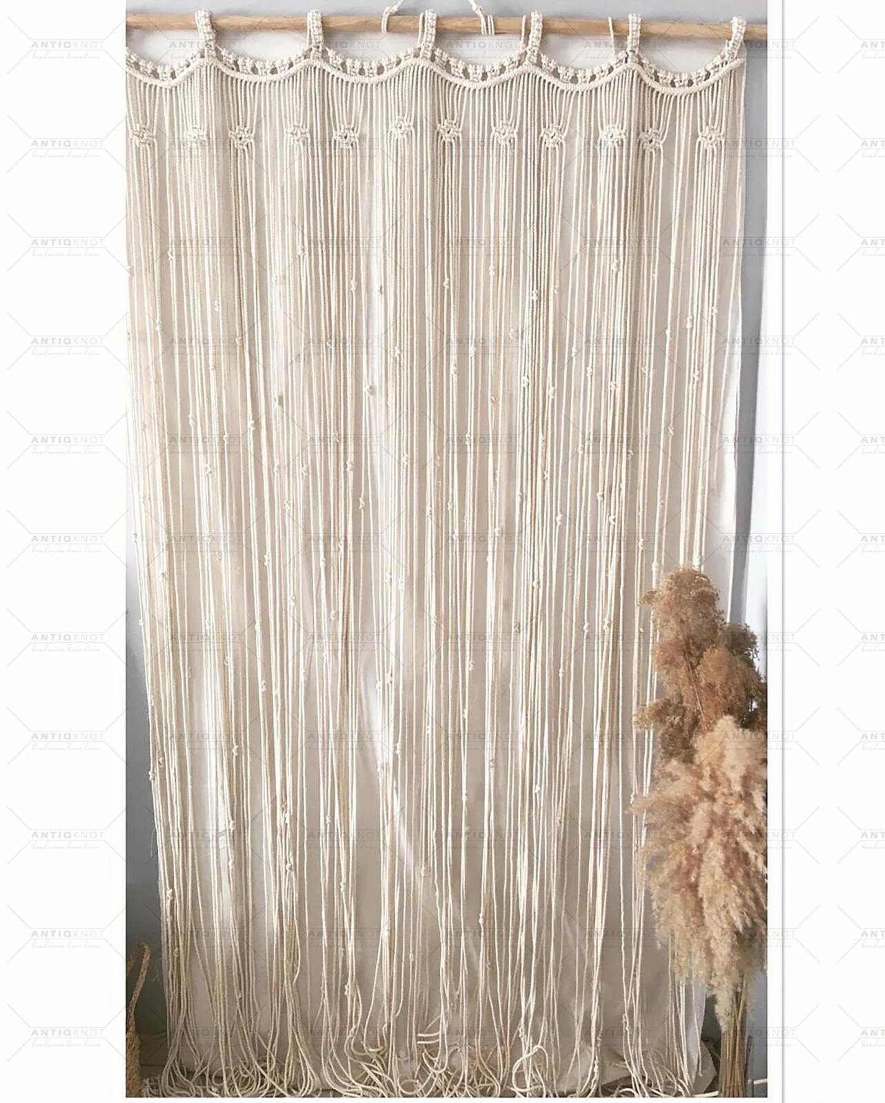 Macrame Door Curtain | large Wedding Backdrop | Large Tapestry | Window curtain