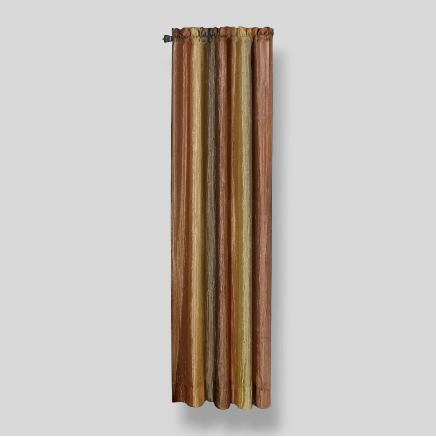 Achim Home Furnishings Ombre Curtain Panel 50 x 63″ Brown Orange Autumn Crinkle