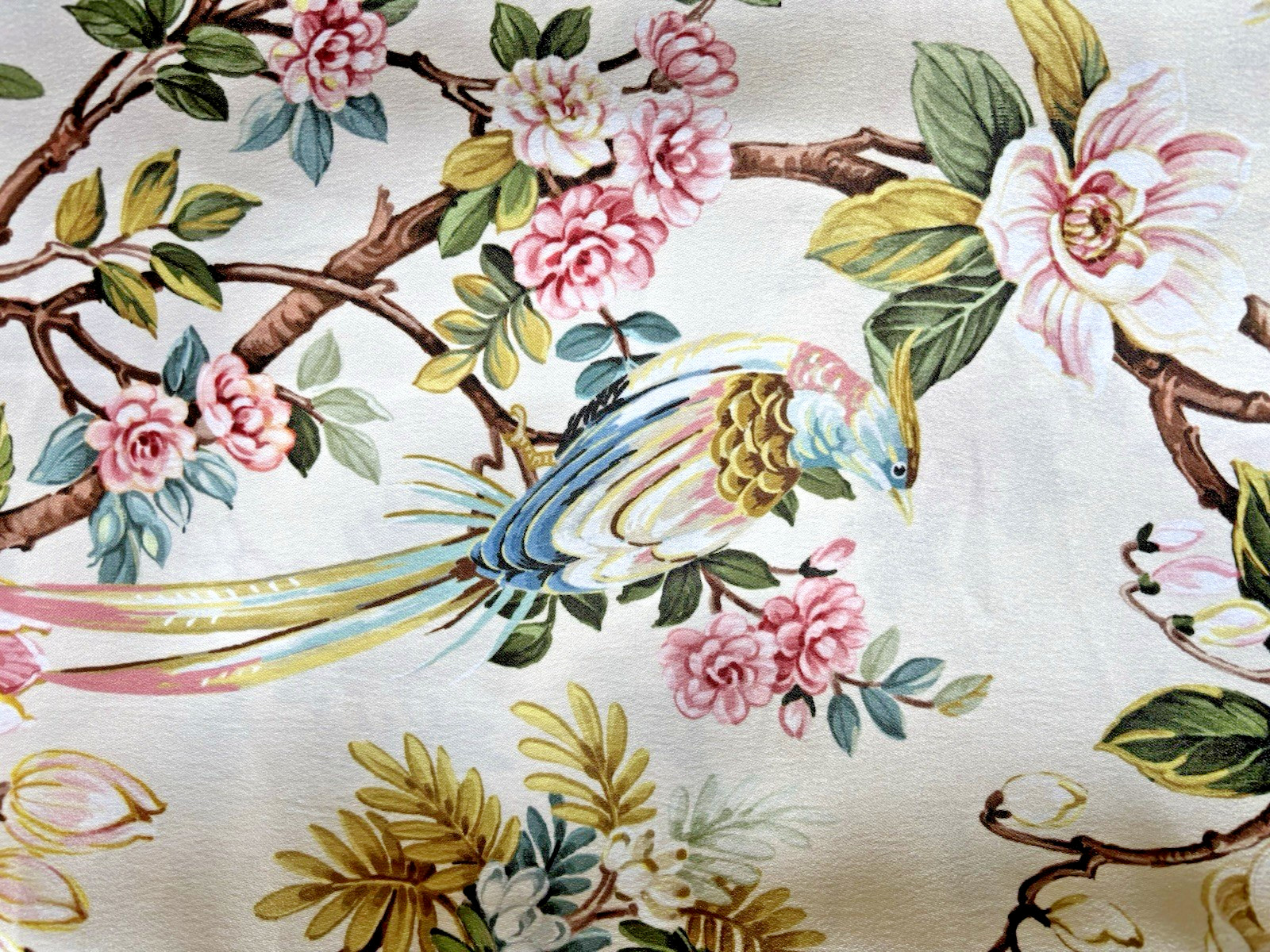 ENVOGUE Botanical Garden Floral Exotic Birds Set of 2 Curtain Panels 84” NEW