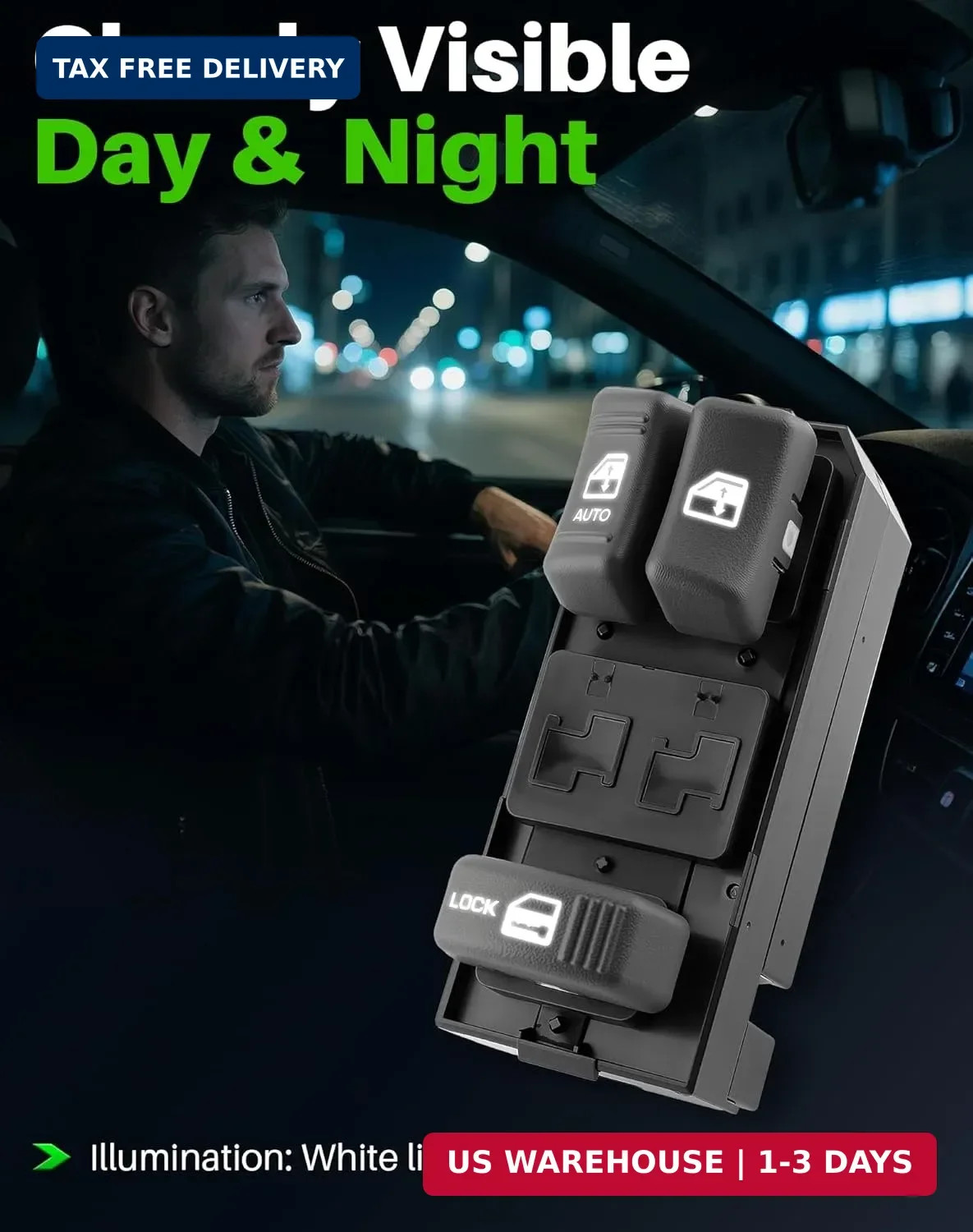 Window Switch Fits for Chevy/GMC (1995-2000) C1500 C2500 C3500 K1500 K2500