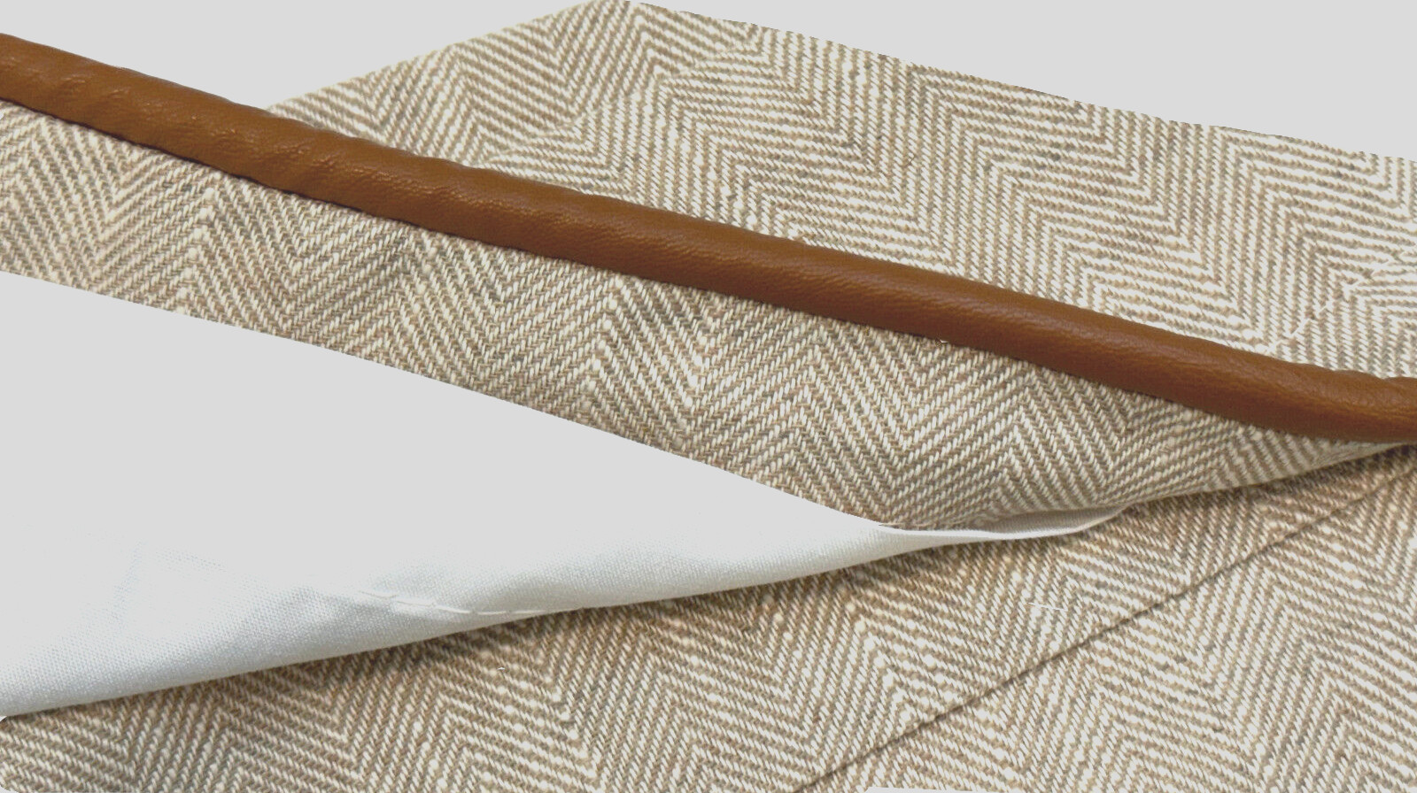 Bee & Willow Textured Herringbone Rod Pocket Valance 50 x 18″ Lined Cotton Blend