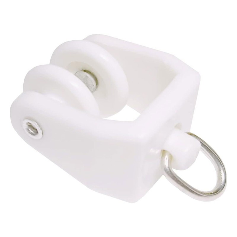 Curtain Track Rollers Plastic & Steel Hook for Easy & Quiet Sliding In Any Room