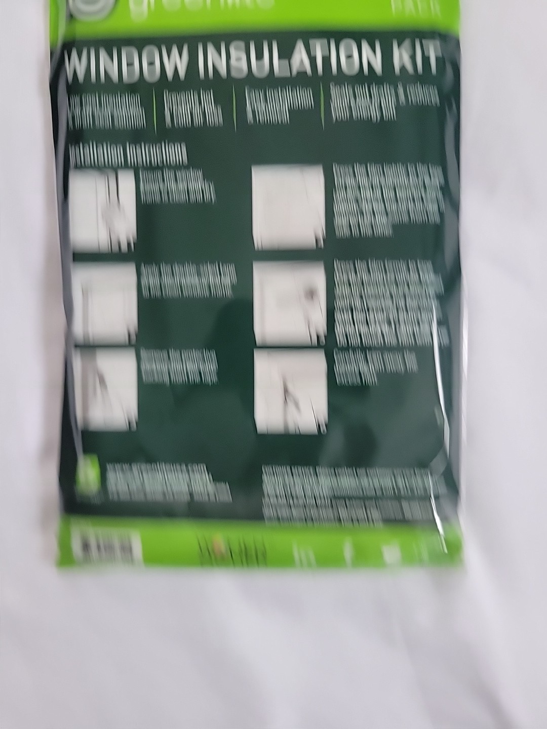 Greenlite Window Insulation Kit 3-Pack 42×62 Shrink Film Clear Indoor Draft Seal