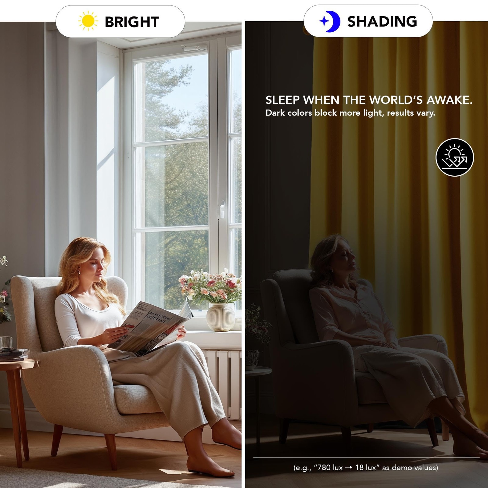 Blackout Curtains For Bedroom“set Of 2 42w X 72l Inch Thermal Insulated Noise