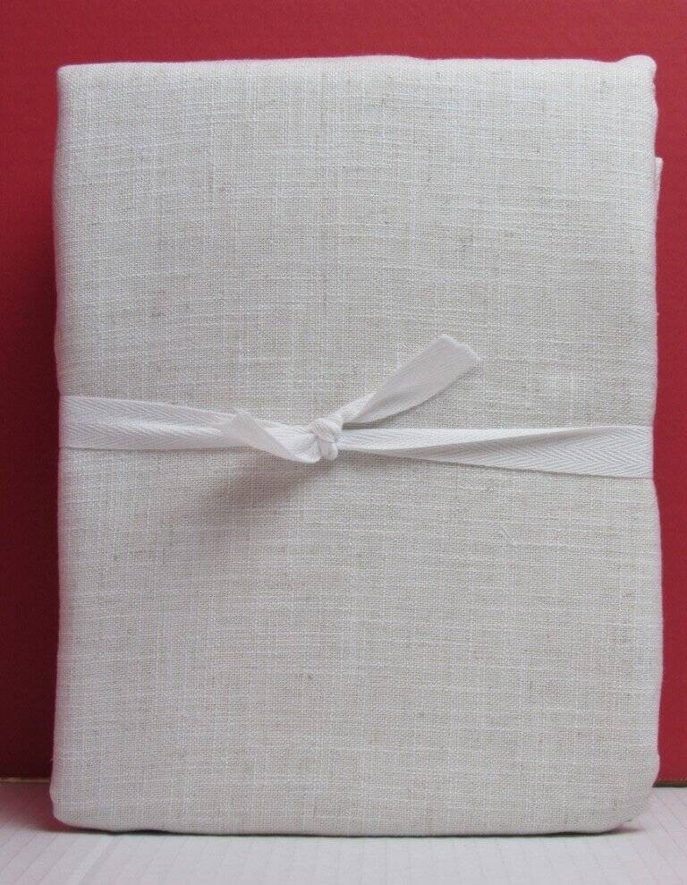 Pottery Barn Brixton Textured Unlined Curtains, 50″ x 84″ Heathered Oatmeal NWT