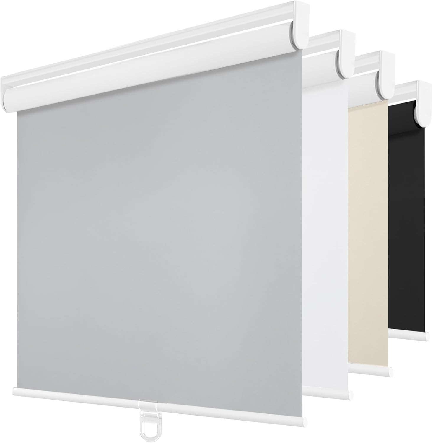Cordless Blackout Roller Shades, Thermal Insulated, 56″x72″, Grey