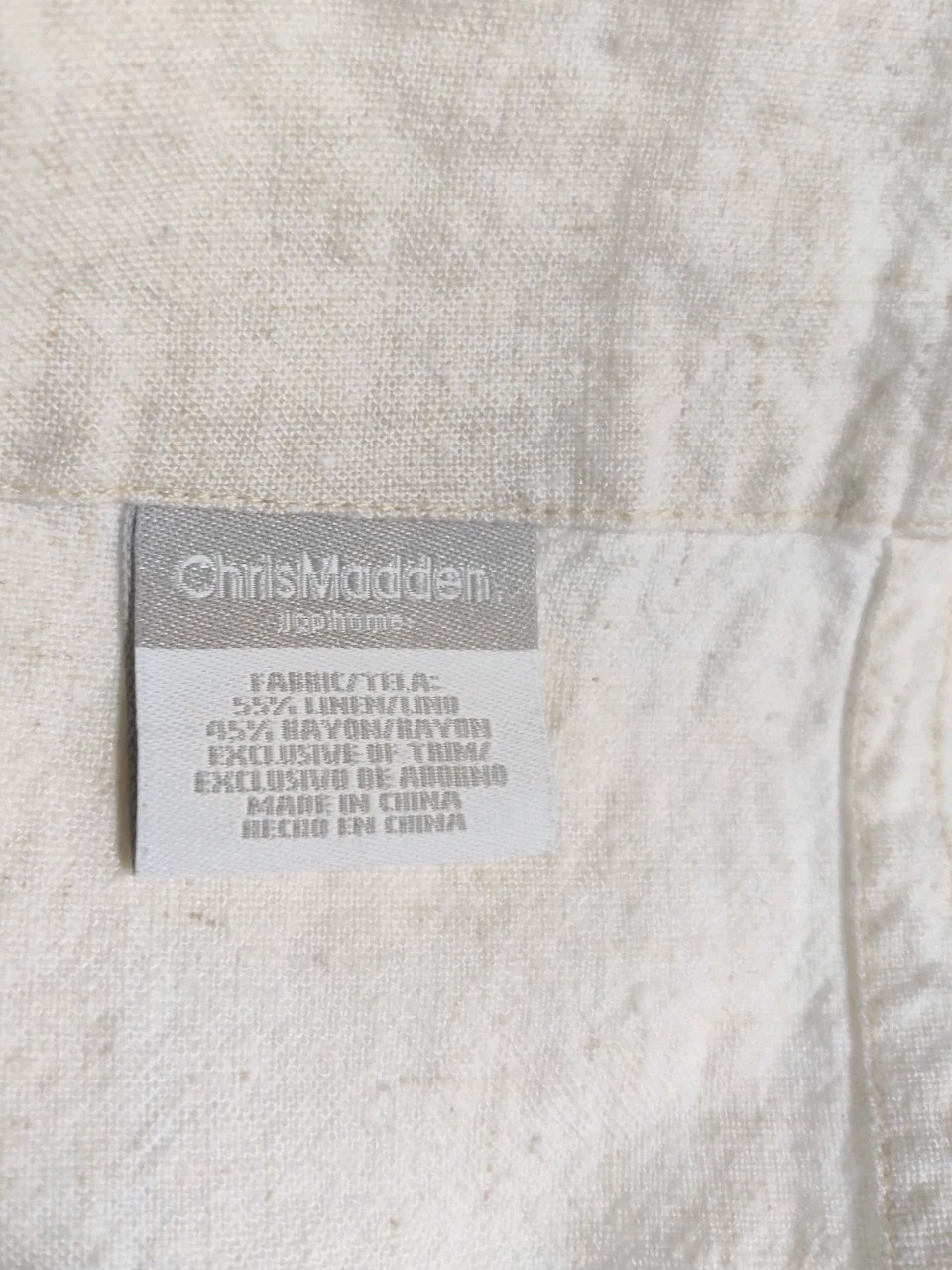 2 Chris Madden JCP Home Drapes Curtains 49″ X 56″ Cream Crochet